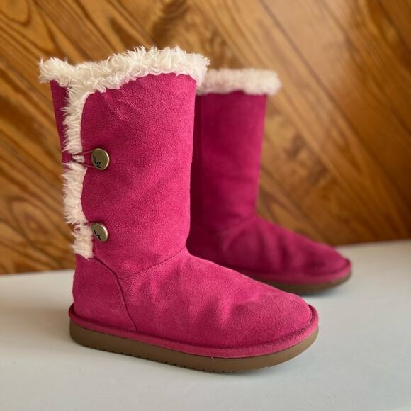 Koolaburra by UGG Youth Kinslei Tall Boot Pink Big Kid 4 - Picture 1 of 7
